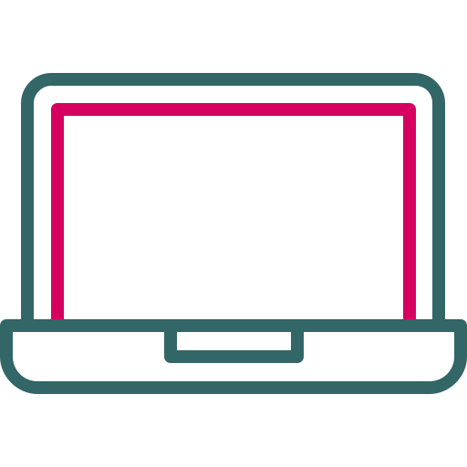 ordenador portátil Generic color outline icono