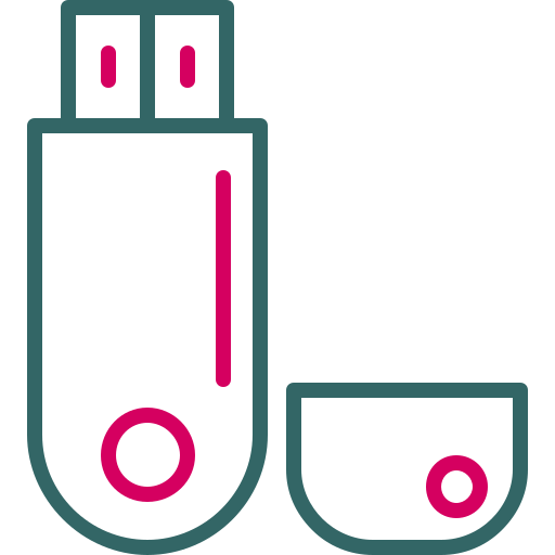 pendrive Generic color outline icon