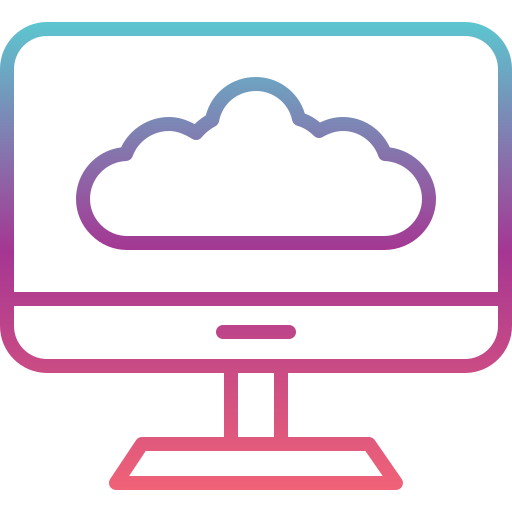 Cloud Computing Generic gradient outline icon
