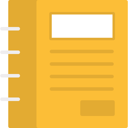 Diary Generic color fill icon
