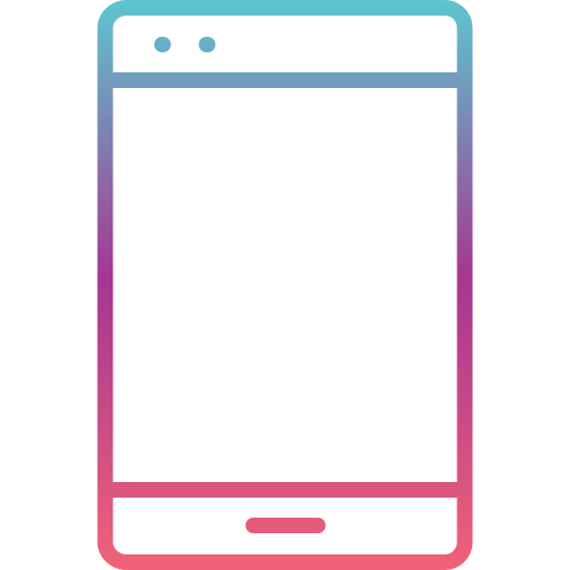 telefon komórkowy Generic gradient outline ikona