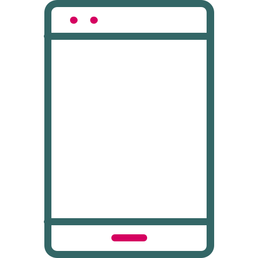 携帯電話 Generic color outline icon
