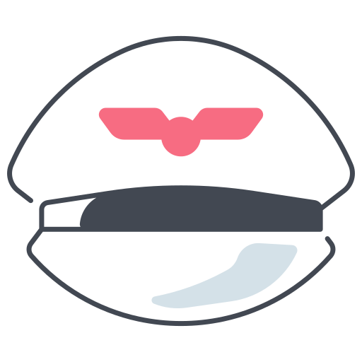 Шляпа пилота Generic color lineal-color иконка
