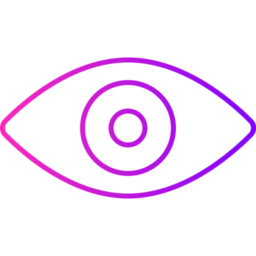 ojo Generic gradient outline icono
