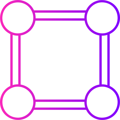 réseau Generic gradient outline Icône