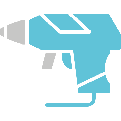 Hot glue gun Generic color fill icon