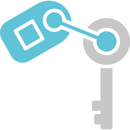 Key tag Generic color fill icon