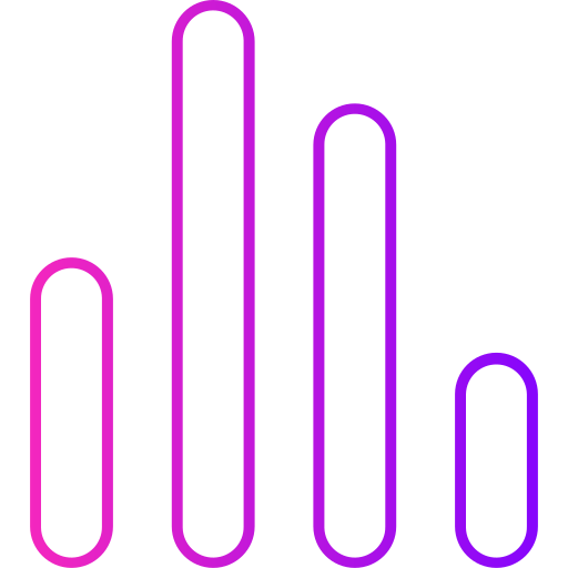 estadística Generic gradient outline icono