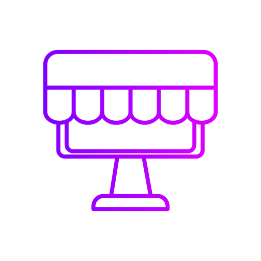 Online shop Generic gradient outline icon