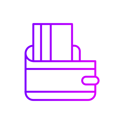 Бумажник Generic gradient outline иконка