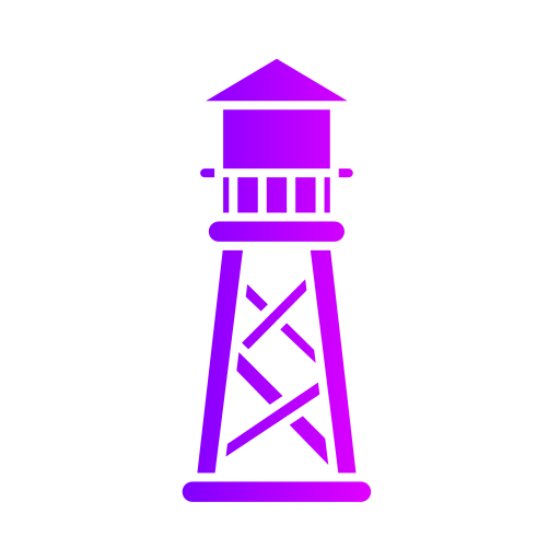 torre de vigilancia Generic gradient fill icono
