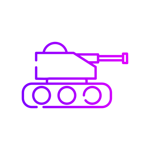 tanque de guerra Generic gradient outline icono