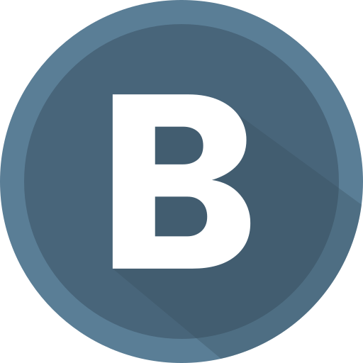letter b Generic color fill icoon