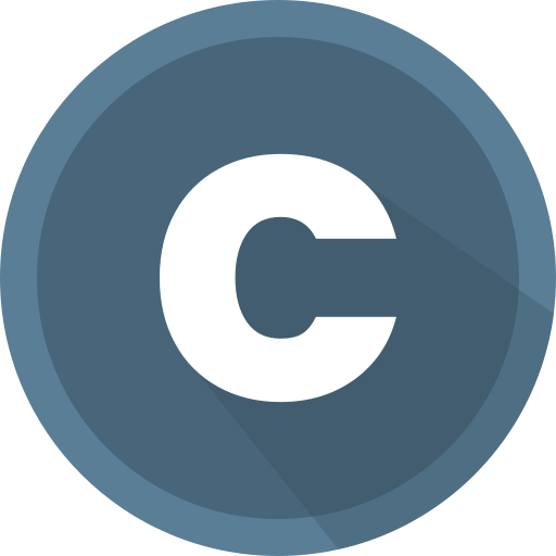 Letter C Generic color fill icon