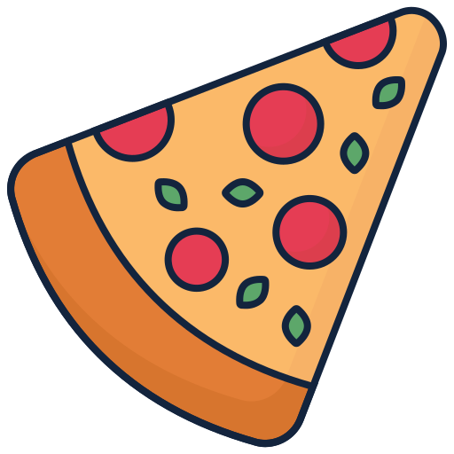 pizza punt Generic color lineal-color icoon