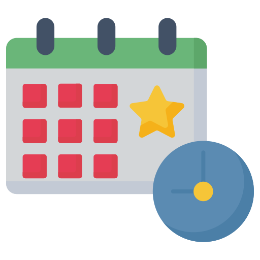 Calendar Generic color fill icon