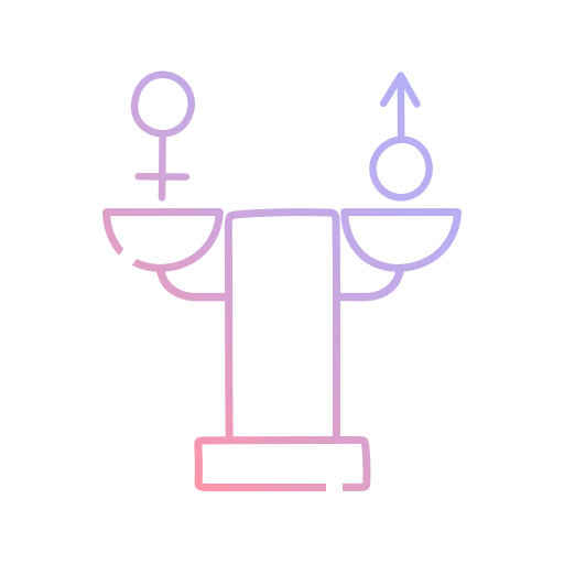 Gender Equality Generic gradient outline icon