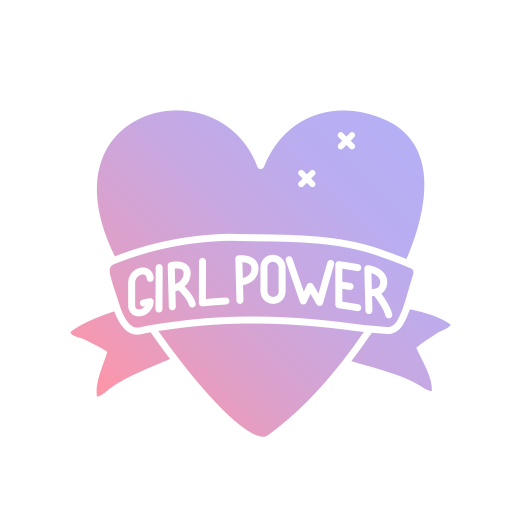 Girl power Generic gradient fill icon