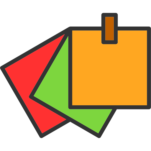 karteczki samoprzylepne Generic color lineal-color ikona
