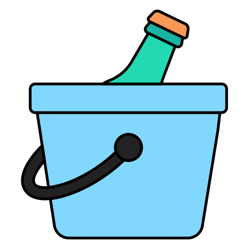 Wine bucket Generic color lineal-color icon