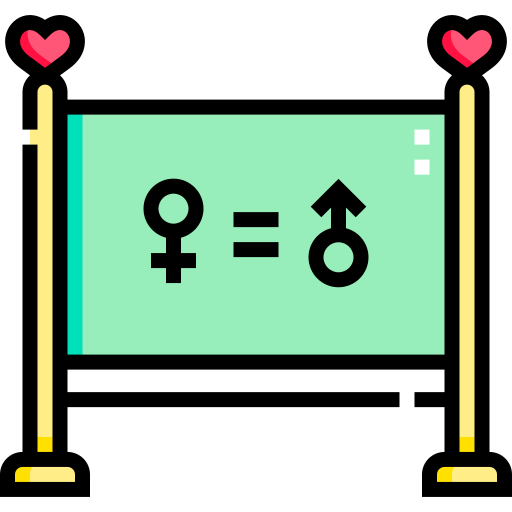 równość płci Detailed Straight Lineal color ikona