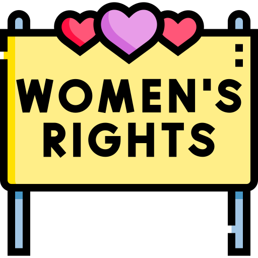 derechos de las mujeres Detailed Straight Lineal color icono