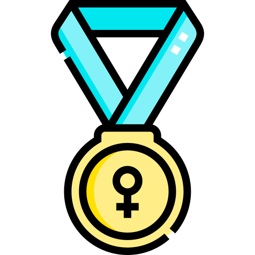Medal  Detailed Straight Lineal color icon