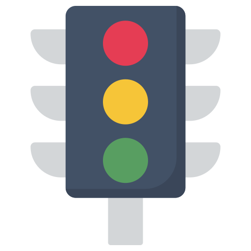 Traffic Light Generic color fill icon