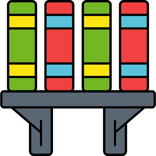 bookshelf Generic color lineal-color icon