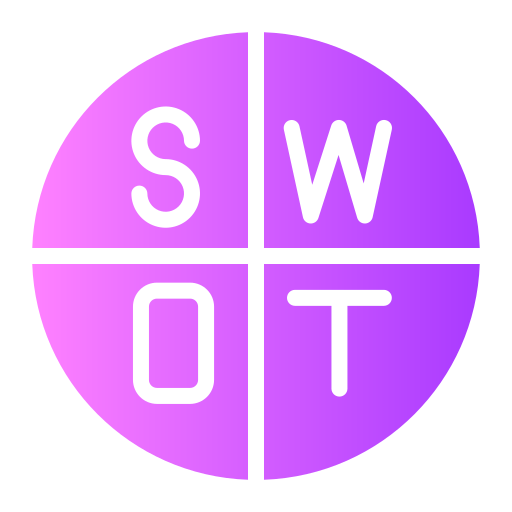 Анализ swot Generic gradient fill иконка