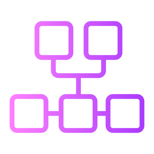 hierarchia Generic gradient outline ikona