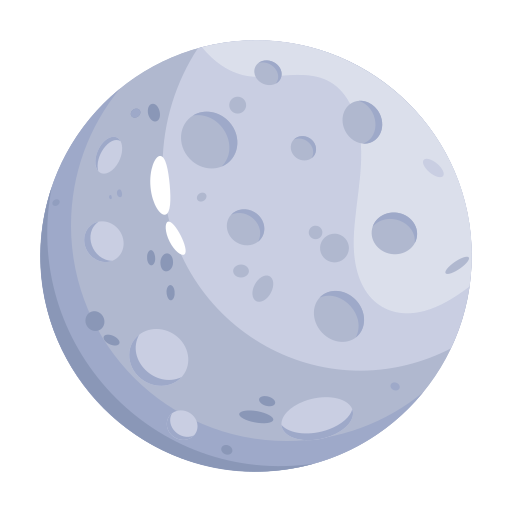 luna llena Generic color fill icono