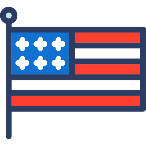 United states of america Octopocto Lineal Color icon