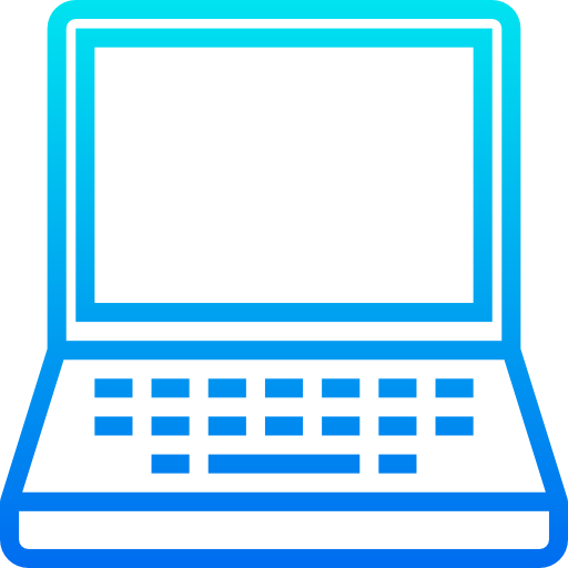 Laptop srip Gradient icon