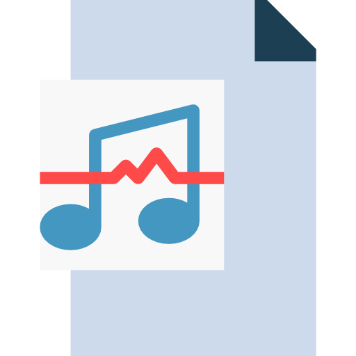 Audio file PongsakornRed Flat icon
