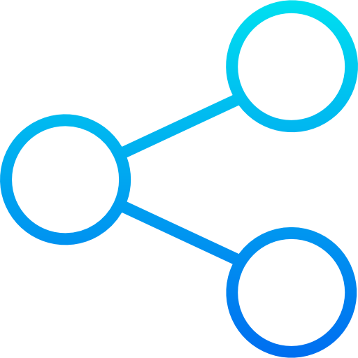 compartilhando srip Gradient Ícone