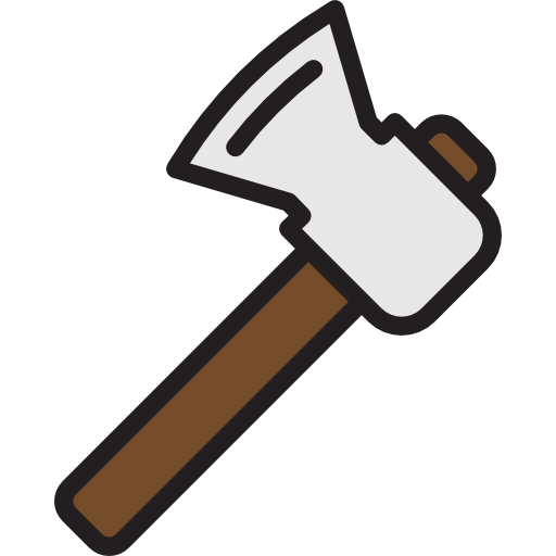 Axe srip Lineal Color icon