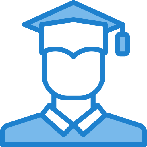 졸업하다 itim2101 Blue icon
