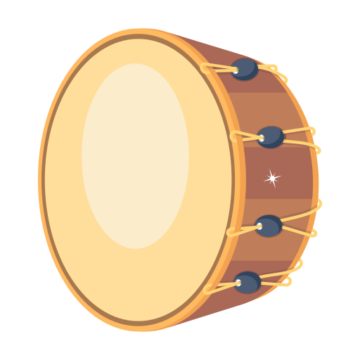 ドラム Generic color fill icon