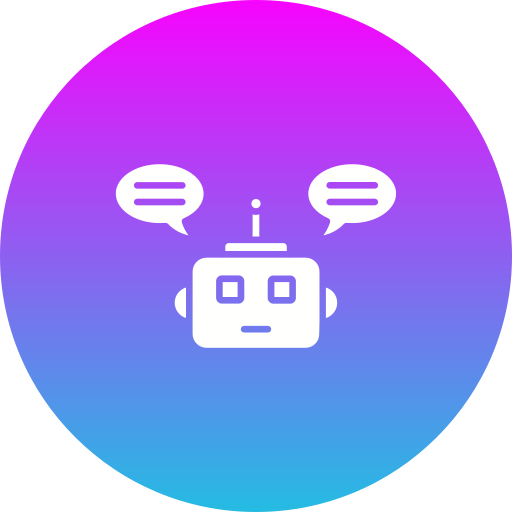 chatbot Generic gradient fill ikona