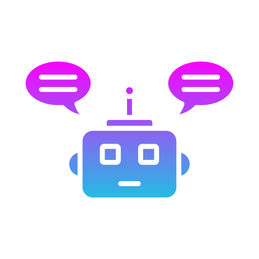 chatbot Generic gradient fill icona