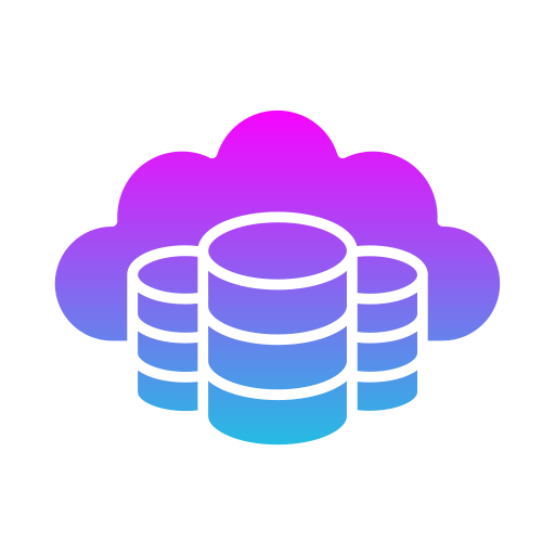 cloud opslag Generic gradient fill icoon