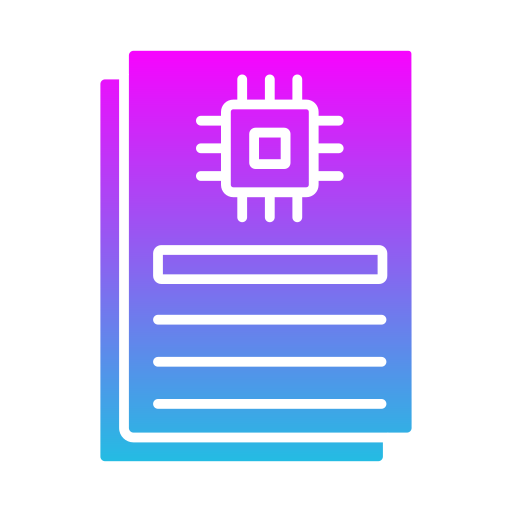 書類 Generic gradient fill icon