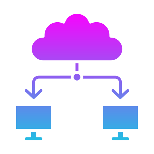 cloud computing Generic gradient fill icona