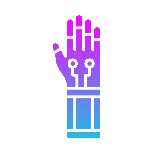 Бионическая рука Generic gradient fill иконка