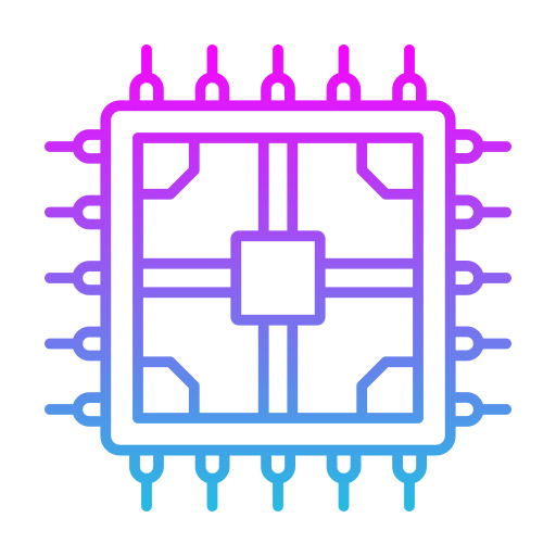 chip Generic gradient outline icono