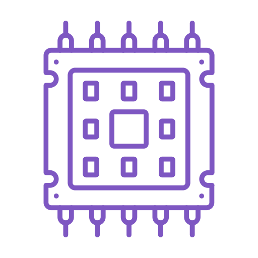 microprocesador Generic color outline icono