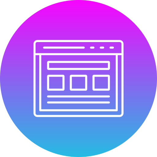 webseite Generic gradient fill icon