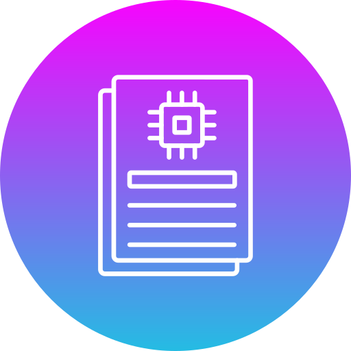 Document Generic gradient fill icon