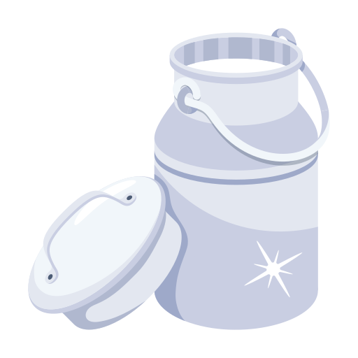 ミルク缶 Generic color fill icon